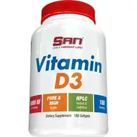 Витамины и минералы SAN Vitamin D3 5000 IU, 180 капсул
