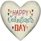 Подушка сердце XXL Happy Valentine`s day 57x57 см (6PS_17L011)