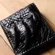 Портмоне CROCODILE LEATHER 18004 из натуральной кожи крокодила Черное