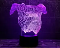 Змінна пластина для 3D-світильників "Бульдог" 3DTOYSLAMP
