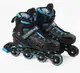 Роликовые коньки 305 L Best Roller колеса PU светящиеся. Black (размер 39-43) (170000)