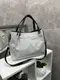 Пудра - большая стильная и вместительная сумка легко вмещает формат А4 0120-5