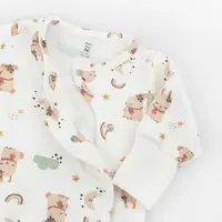 Чоловічок для немовлят з начісом діагональна застібка Bunnies