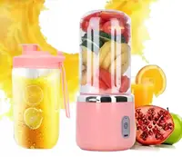 Портативный USB блендер Juicer QL-605 Розовый (9241)
