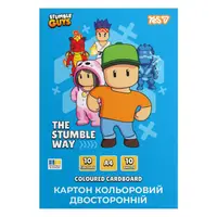 Картон кольоровий двосторонній А4 YES Stumble Guys 955493 10 аркушів