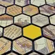 Самоклеющаяся алюминиевая плитка 300х300х3мм Золотая чешуя SW-00001934