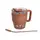 Термокружка Coffee & Tea с трубочкой коричневая HP-14-23BR