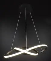 Люстра світлодіодна підвісна LED світильник для квартири на стелю лед 26980 Чорний 40-180х50х100 см.