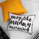 Подушка из мешковины с помпонами Easy like sunday morning 45x32 см (43PHBP_JOY001)