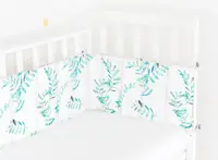 Бортики в детскую кроватку 30x60 MINT LEAVES