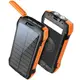 Повербанк Solar Power Bank F33W 20000 мАч — внешний аккумулятор с солнечной панелью, фонариком и быстрой зарядкой