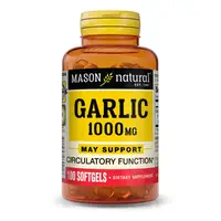 Натуральная добавка Mason Natural Garlic Oil 1000 mg, 100 капсул