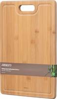Доска кухонная с желобом Ardesto Midori AR1440BAM 40х30х1.5 см бежевая