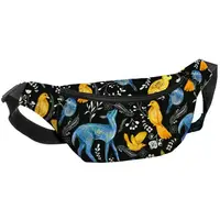 Сумка-бананка Bumbag унисекс на пояс и через плечо Лесные обитатели 27x16 см