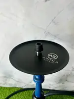 Кальян Aroma Hookah Azure Wood - високий кальян 60 см з синьою дерев'яною обробкою та шахтою з нержавіючої сталі