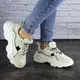 Женские кроссовки Fashion Cloke 1930 41 размер 25,5 см Бежевый