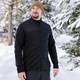 Кофта флисовая Tribe Fleece Jacket Full Zip T-KJ-0011-black-58 58 р черная