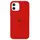 Чехол для iPhone 12 Mini - Cиликоновый с микрофиброй, Red (14)