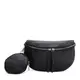 Женская кожаная сумка Borsa Leather K15-5813bl-black
