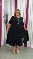 Нарядное легкое  платье с капюшоном "Джамиля" 62-64 66-68 70-72 74-76