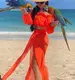 Туника-костюм пляжная размер универсальный 5154-orange оранжевая