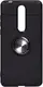 Чехол-накладка TOTO Car Magnetic Ring TPU Case Nokia 3.1 Plus Black/Silver