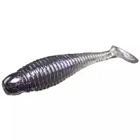 Силикон Lunker City Grubster 10/BG 2.75" #221 SMOKE PURPLE PEPPER / (643703 / 87221)