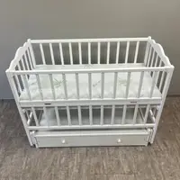 Ліжко дитяче Baby Comfort Малюк з шухлядою та маятником білий