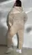 Костюм женский бежевый кофта и брюки код П1035 56
