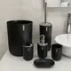 Набор аксессуаров для ванной Bathlux 6 предметов люкс качества, Черный