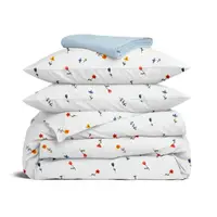Семейный комплект фланель с простыней на резинке WILDFLOWER DREAMS CS1