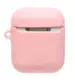 Чехол для AirPods 2/1 series - Bear & Cherry, силиконовый, Розовый