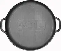 Казан чавунний азіатський з кришкою-сковородою гриль Brizoll KA-15-4 15 л 40 см
