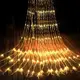 Гирлянда 2 м х 3 м 192 LED статистический режим Световой занавес Дождь Штора Тёплый Белый (4072)