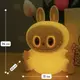 Силиконовый аккумуляторный ночник Labubu ∙ Детский ночник Labubu из мягкого силикона