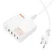 Адаптер сетевой HOCO Vision five-port charger C114A |4USB/1Type-C, PD/QC, 65W/3A|