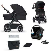 Универсальная коляска 3 в 1 Kinderkraft B-Tour Deep Black KSBTOU00BLK3000