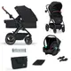 Универсальная коляска 3 в 1 Kinderkraft B-Tour Deep Black KSBTOU00BLK3000