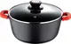 Кастрюля с крышкой Bergner Chroma BG-30115-BK 24 см 4.5 л черная