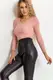 Кофта женская в рубчик цвет пудровый 131R122-1