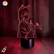 3D ночник "Томоэ" (УВЕЛИЧЕННОЕ ИЗОБРАЖЕНИЕ)+ пульт ДУ + сетевой адаптер + батарейки (3ААА)  3DTOYSLAMP