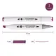 Маркер спиртовой Santi Professional SA-2 390813 фиолетово-красный
