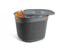 Корзина с крышкой Ucsan Рlastik M-1169 36 л