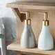 Дозатор для жидкого мыла, моющих средств для ванной комнаты и кухни Bathlux 280 мл из керамики, Бежевый