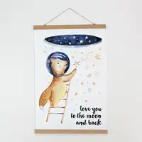 Постер тканевый на стену Love you to the moon and back 60х93 см (TPSR_22S068)