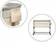 Кроватка приставная 3в1 Lionelo Leonie Beige Sand