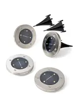 Садовий світильник на сонячній батареї Bell Howell Disk lights 4 Led (4 шт.) (1684)