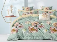 Комплект постельного белья с компаньоном S509 TAG satin (еmax)-517