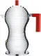 Гейзерная кофеварка 150 мл Alessi Pulcina на 3 чашки красная