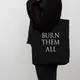 Экосумка GoT "Burn them all", Черный, английский